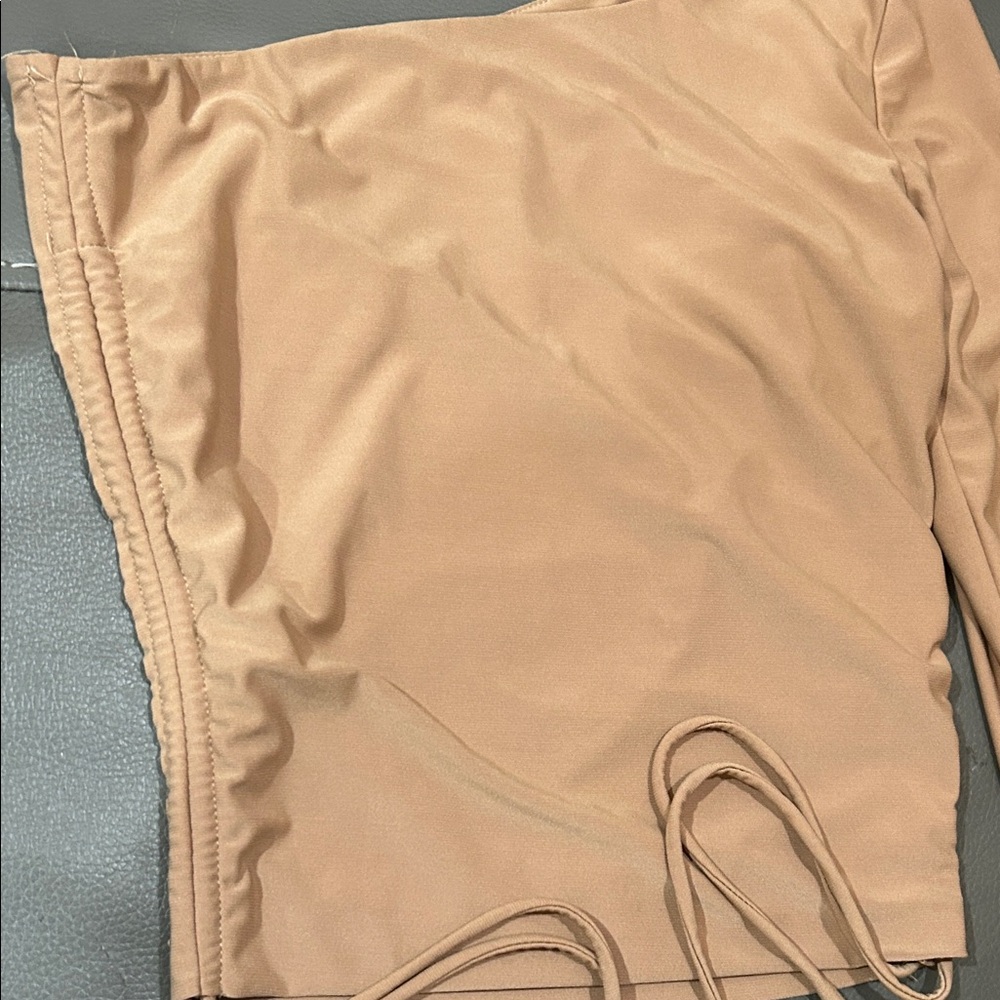 Madrag Tan One-Shoulder Top Y2K size S - Picture 3 of 3